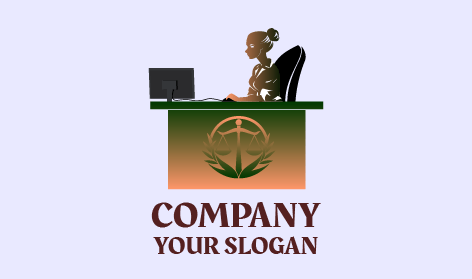 Lawyer Judicial System Logo