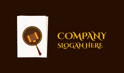 Magnifying Glass Lawyer Logo