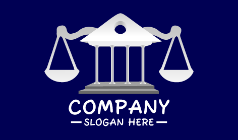 Modern Lawyer Scale Logo