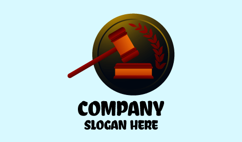 Sleek Gavel Lawyer Logo