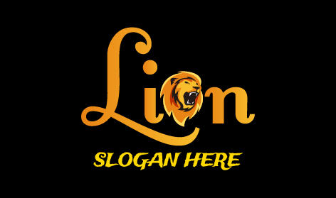 Deep Growling Lion Logo
