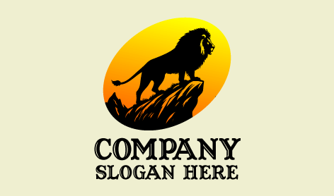 Fearlessly Dominant Lion Logo