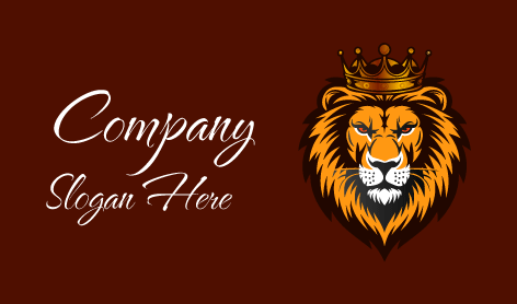 Intense Gaze Lion Logo
