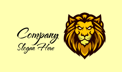 Lion Head Mascot Logo
