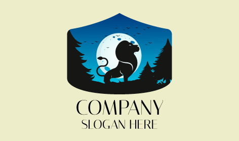 Lion Safari Trip Logo