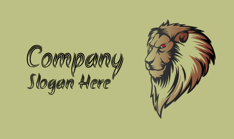 Magnificent Lion Design Logo
