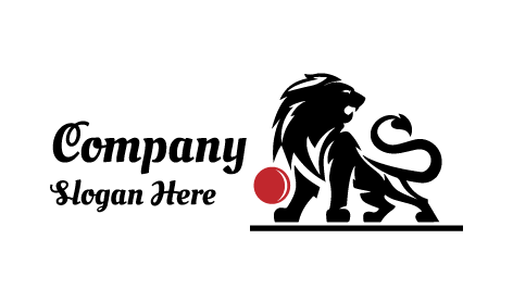 Red Ball Lion Logo