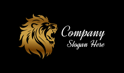 Roaring Lion Mascot Logo