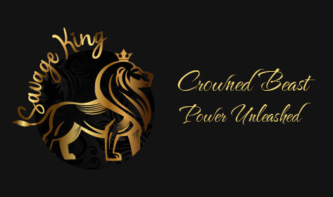 Savage King Lion Logo