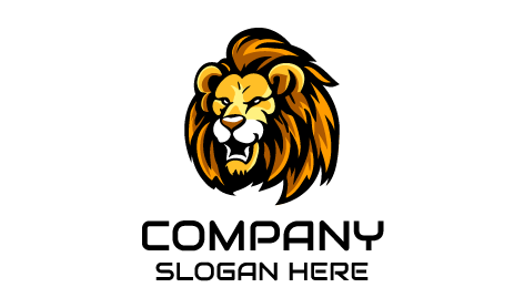 Shaggy Mane Lion Logo