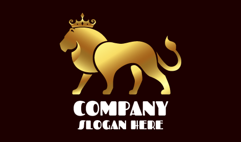Shimmery Excellence Lion Logo