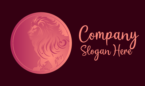 Soft Pink Lion Logo