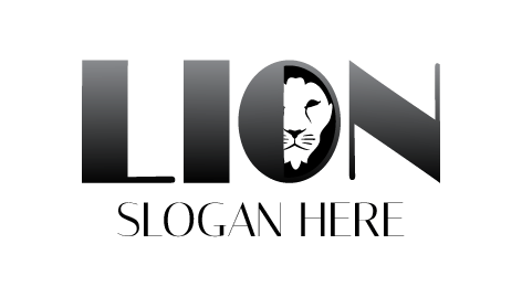 Sophisticated Gray Lion Logo