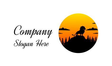 Wildlife Exploration Lion Logo