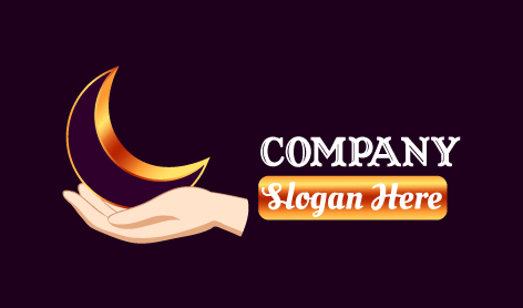 Hand Crescent Moon Logo