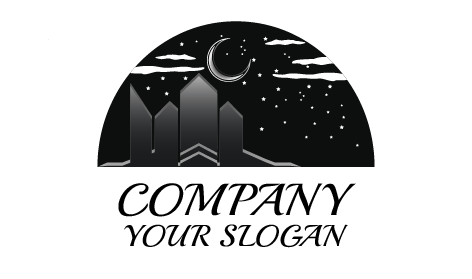 Mystical Moon Design Logo