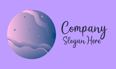 Perfect Wavy Pastel Moon Logo