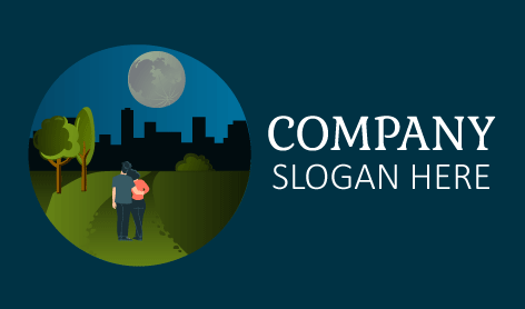 Serene Outdoor Moon Logo