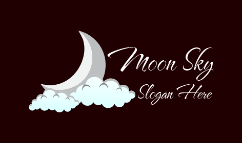 Soft Cloud Moon Logo