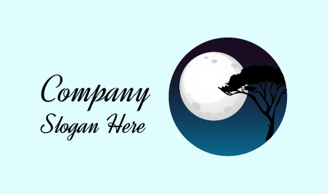 Solitary Tree Moon Logo