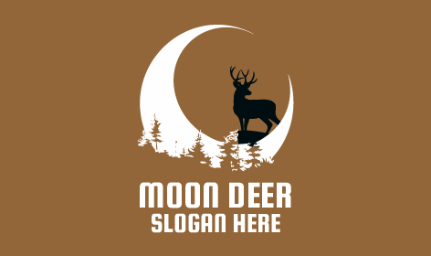 Strolling Reindeer Moon Logo