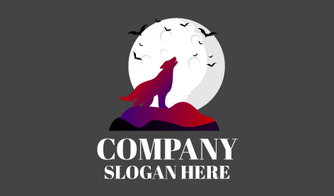 Werewolf Full Moon Logo