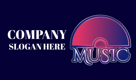 Half Disc Music Logo