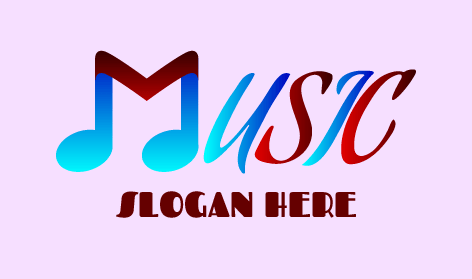 Vibrant Music Alphabet Logo