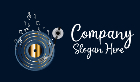 Vinyl Player Music Logo