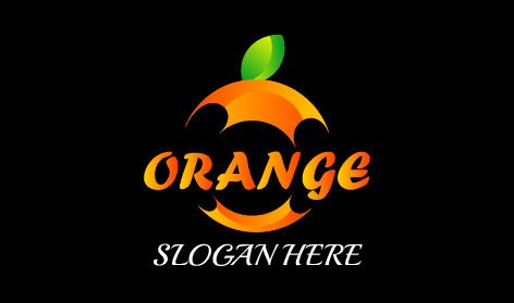 Green Banner Orange Logo