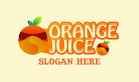 Green Banner Orange Logo