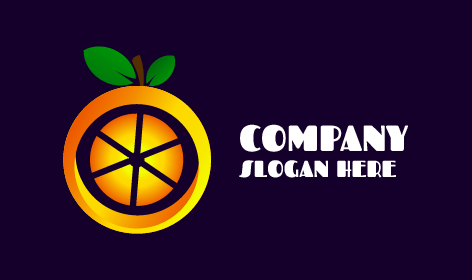 Green Banner Orange Logo