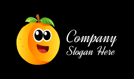 Green Banner Orange Logo