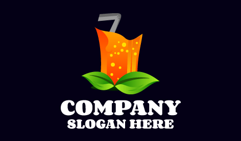 Fizzy Orange Drink Logo