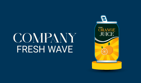 Orange Can Drink Logo