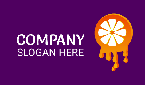 Orange Juice Dripping Logo