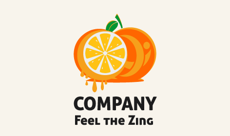 Orange Pulpy Design Logo