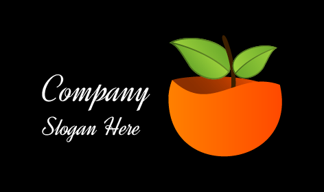 Orange Wavy Outline Logo
