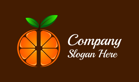 Sleek Circle Orange Logo