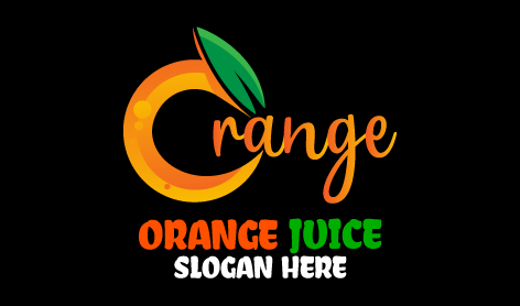 Sophisticated Orange Fruit Logo