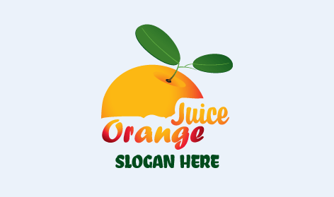 Green Banner Orange Logo