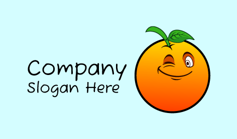 Green Banner Orange Logo