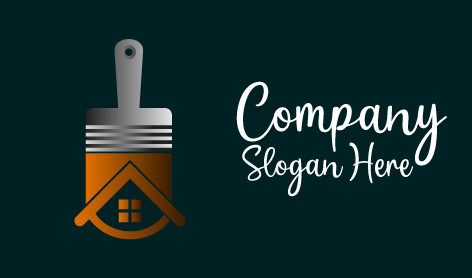 Brown Building Painter Logo