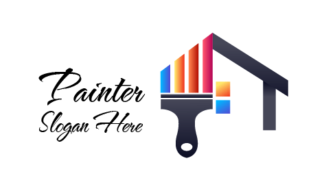 Colorful Brush Painter Logo