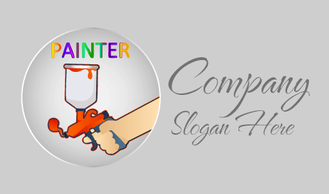 Handheld Airbrush Painter Logo