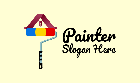 Professional Painter Roller Logo