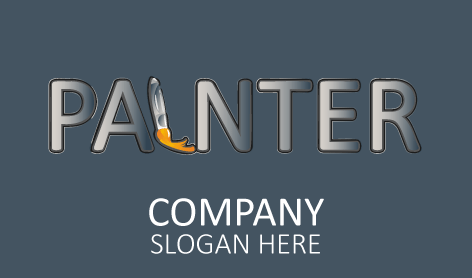 Refined Gray Painter Logo