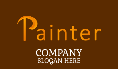 Simple Painter Design Logo
