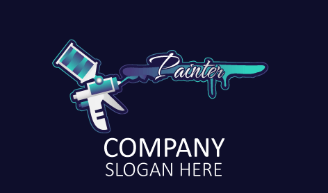Superb Painter Illustration Logo