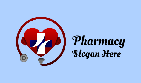 Garnet Shade Stethoscope Pharmacy Logo